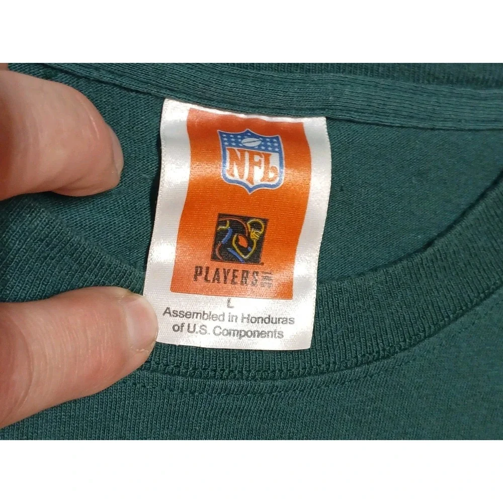 Vintage‎ NFL GREEN BAY PACKERS Brett Favre #4 Short Sleeve Green T-Shirt Size L